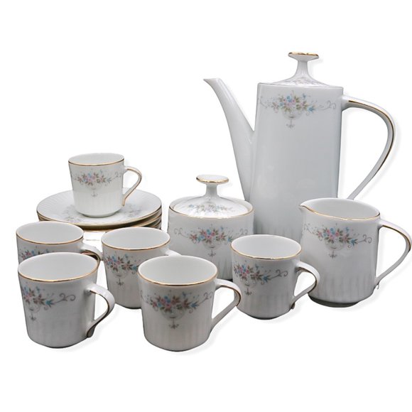 Porcelana Tsuji Other - Vintage 24K Gold Porcelana Tsuji Industria Argentina Demitasse Coffee Tea Set